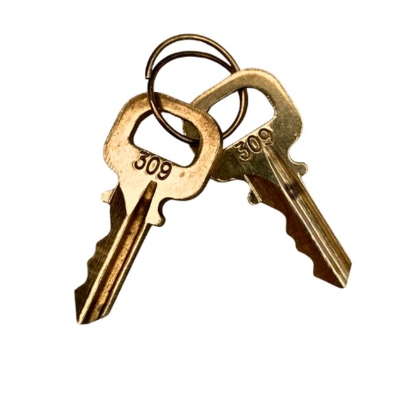 LV Pair of Louis Vuitton Padlock Keys Number 309 - Picture 1 of 4